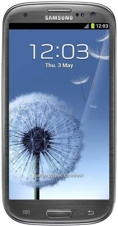 Смартфон Samsung Galaxy S3 GT-I9300 16Gb Titanium grey - Рыбинск